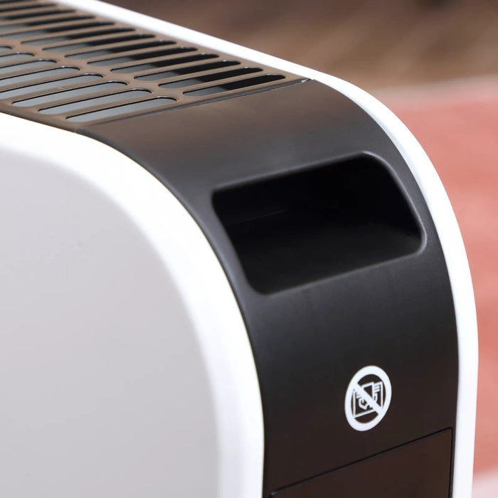 Image of a Compact Modern Portable Electric Heater With Thermostat And Timer 2180W - White