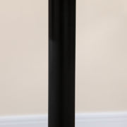 Round Two Seater Dining Table Minimalist Design Ideal for Small Spaces Black