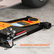 Hydraulic Trolley Jack for Easy Car Maintenance and Tyre Changes 2.5 Ton Orange AOSOM