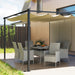 Grey 7 Seater Rattan Dining Set with Cushions for Garden and Patio by Outsunny