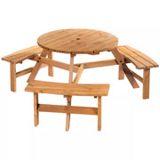 Round Outdoor Table and Chairs Outsunny