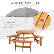 Round Outdoor Table and Chairs Outsunny