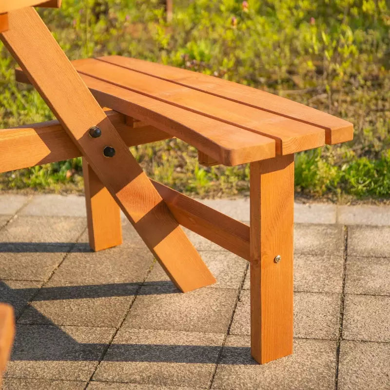 Round Outdoor Table and Chairs Outsunny