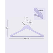 Quality Wooden Clothes Hangers, Purple, 20 Pack Songmics