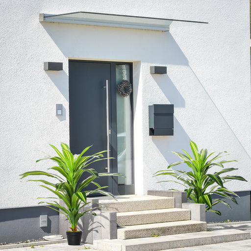 Set of 2 Artificial Dracaena Plants for Home or Office Decor Maintenance Free Green