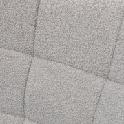 Wingback Nursery Rocking Chair With Berber Fleece Ideal for Nursing and Relaxing Light Grey