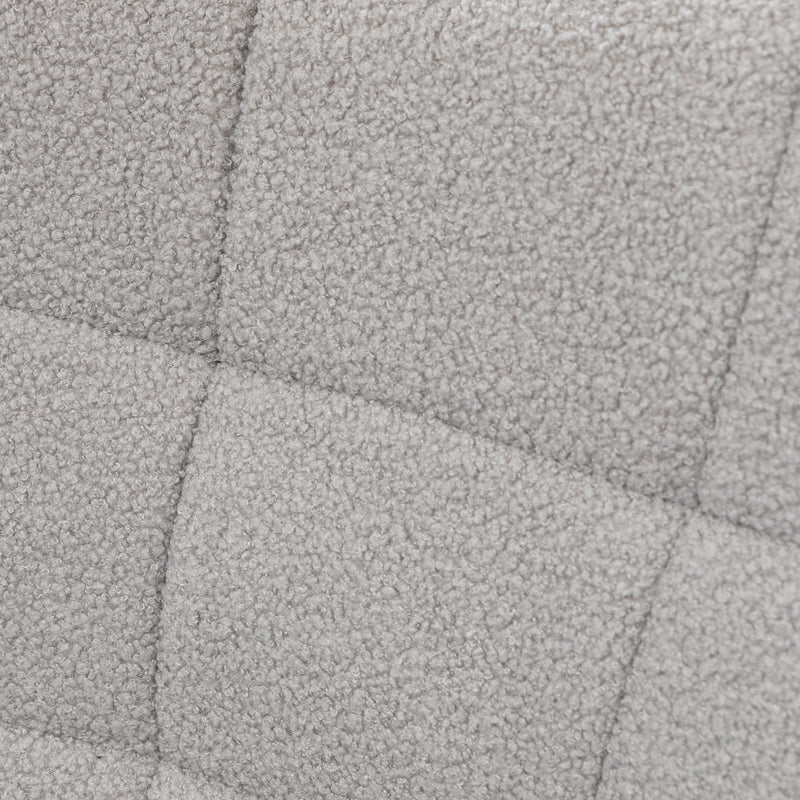 Wingback Nursery Rocking Chair With Berber Fleece Ideal for Nursing and Relaxing Light Grey