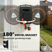Automatic Garden Hose Reel for Tangle-Free Watering with 23m Retractable Hose Orange Outsunny