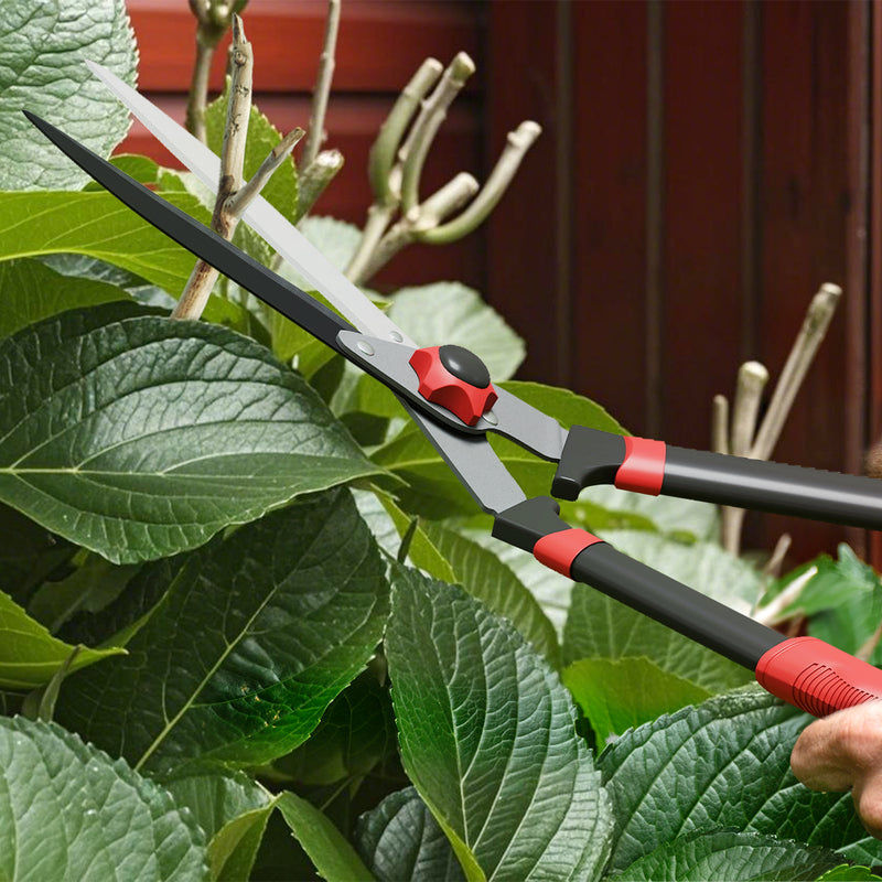 Heavy Duty Garden Hedge Shears 63cm with Sharp Blades and Comfort Grip for Easy Trimming