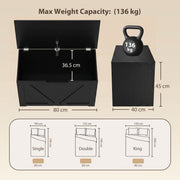 Storage bench 100L - Black