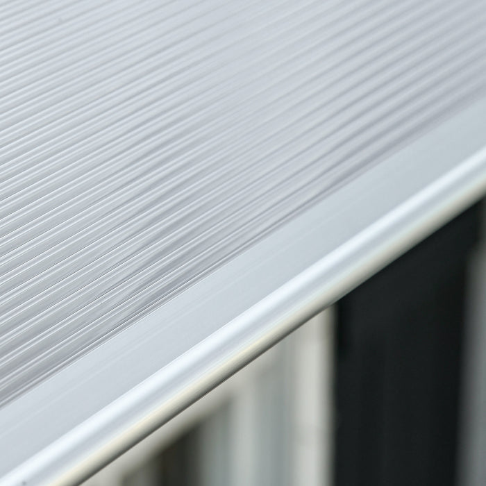 Clear Front Door Porch Canopy 200 x 96cm Outdoor Awning Rain Shelter for Windows and Porches by Outsunny