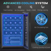 Black 20 Bottle Countertop Wine Fridge 5-18℉ Temperature Control by HOMCOM