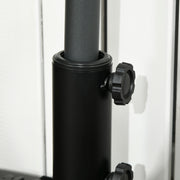 Black Half Parasol Umbrella Base Fillable With Water or Sand by Outsunny