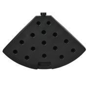 52kg 4 Piece Fillable Cantilever Parasol Base Set Ideal for Garden or Patio Use