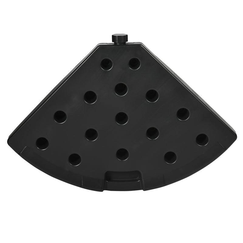 52kg 4 Piece Fillable Cantilever Parasol Base Set Ideal for Garden or Patio Use