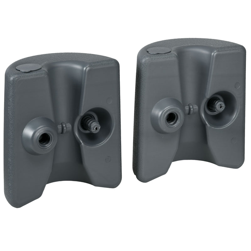 Outsunny HDPE Tent Weights Set of 4, Canopy Weights, Fill with Water or Sand, 48KG Outsunny