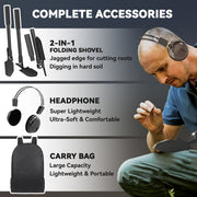 Metal Detector for Adults and Beginners with Waterproof Coil and LCD Display by Outsunny AOSOM