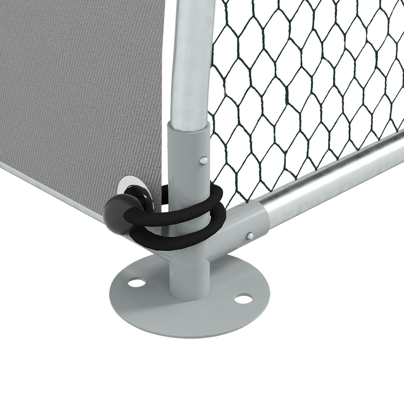 Large Outdoor Chicken Coop with Weatherproof Cover for 4 to 6 Hens and Ducks PawHut