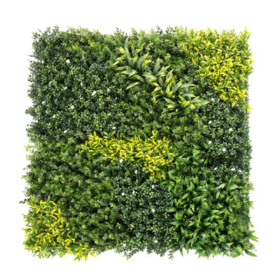 Artificial Plant Wall Panel for Privacy and Year Round Greenery Indoors or Outdoors Green Outsunny