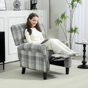 Grey Manual Reclining Chair with 160 Degree Backrest and Footrest by HOMCOM