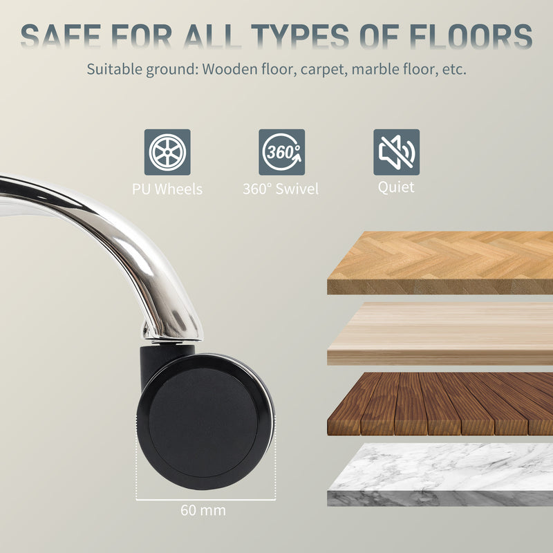 Heavy Duty Executive Office Chair with Spring Cushion Support PU Leather Grey