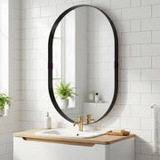 Wall Mirror for Hallway or Lounge to Brighten and Open Up Space Black Homcom