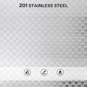 4 Tier Stainless Steel Kitchen Trolley With Adjustable Shelves For Storage, Silver