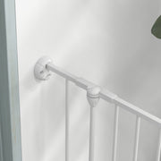 Foldable 6 Panel Dog Playpen with Door Ideal for Indoor or Outdoor Use White