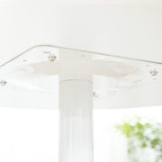 Two Seater Round Dining Table for Small Kitchens or Apartments Minimalist Design White