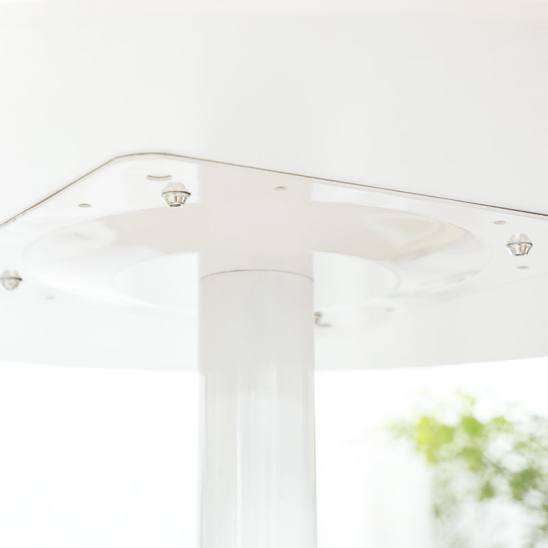 Two Seater Round Dining Table for Small Kitchens or Apartments Minimalist Design White