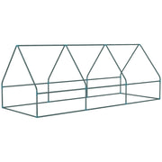 Portable Mini Polytunnel Greenhouse With Mesh Windows Ideal for Outdoor Growing Green