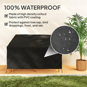 Black Waterproof 2 Seater Garden Sofa Cover 600D Oxford Fabric by Outsunny