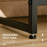 Grey 7 Drawer Fabric Chest of Drawers with Metal Frame for Bedroom and Living Room