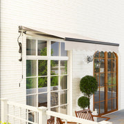 2.5 x 2m Electric Retractable Awning with Remote Control UV30+ Sun Shade for Garden Beige by Outsunny