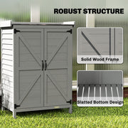 Potting Station with Storage Cabinet & Galvanised Steel Top for Organising Garden Tools and Supplies, Grey Outsunny