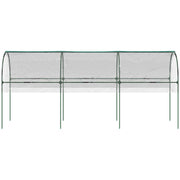 Large Tunnel Greenhouse With 4 Hoops and Guy Ropes Ideal for Growing Vegetables Clear