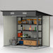Grey Wood Grain Outdoor Garden Storage Shed with Weatherproof Design by Outsunny