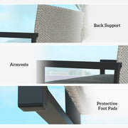 Grey 151.5L Garden Storage Bench with Cushion Weatherproof Seat by Outsunny