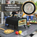 Portable Outdoor Gas Pizza Oven with 12 Inch Stone Peel and Thermometer Black by Outsunny