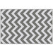 Grey and White Reversible Outdoor Rug 1.2 x 1.8m Waterproof Plastic Mat for Garden Camping Beach by Outsunny