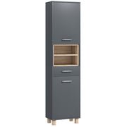 Tall Freestanding Bathroom Storage Storage Cabinet with Open Shelves and Drawer by HOMCOM