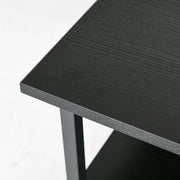 Three Tier Steel Printer Stand on Wheels for Home Office Storage, Black