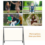 Black Steel Garden Swing Frame Only