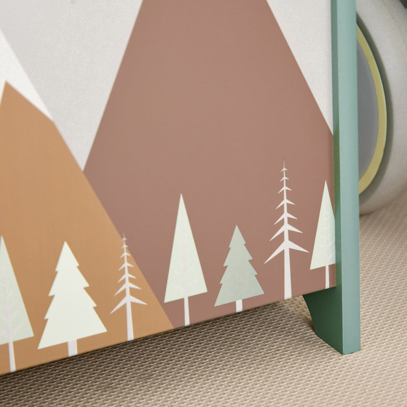 Kids Toy Storage Chest With Lid And Safety Hinge Ideal For Bedrooms Or Playrooms, Green