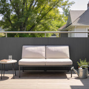 Garden Privacy Screen Fence for Sheltered Outdoor Spaces Easy Fit Dark Grey Outsunny