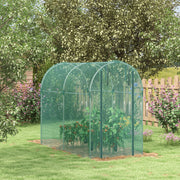 Large Mini Polytunnel Greenhouse 240 x 120cm Portable Growhouse by Outsunny