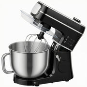 Stand Mixer for Easy Family Baking with Large 6L Bowl and 11 Speeds Black AOSOM