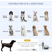 Foldable Pet Carrier With Cushion for Large Dogs and Cats Easy Travel Crate, Grey