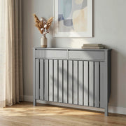 Radiator Cover with Storage Drawers for Safe Heating and Tidy Hallways or Lounges Grey Homcom