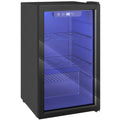 Wine Cooler for 24 Bottles with Double-Glass Door and Quiet Operation Black Homcom